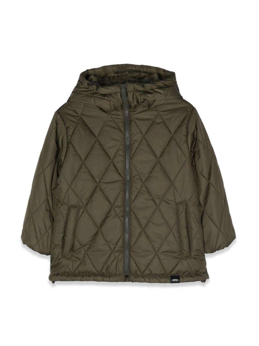 ASPESI QUILTED DOWN JACKET WITH HOOD