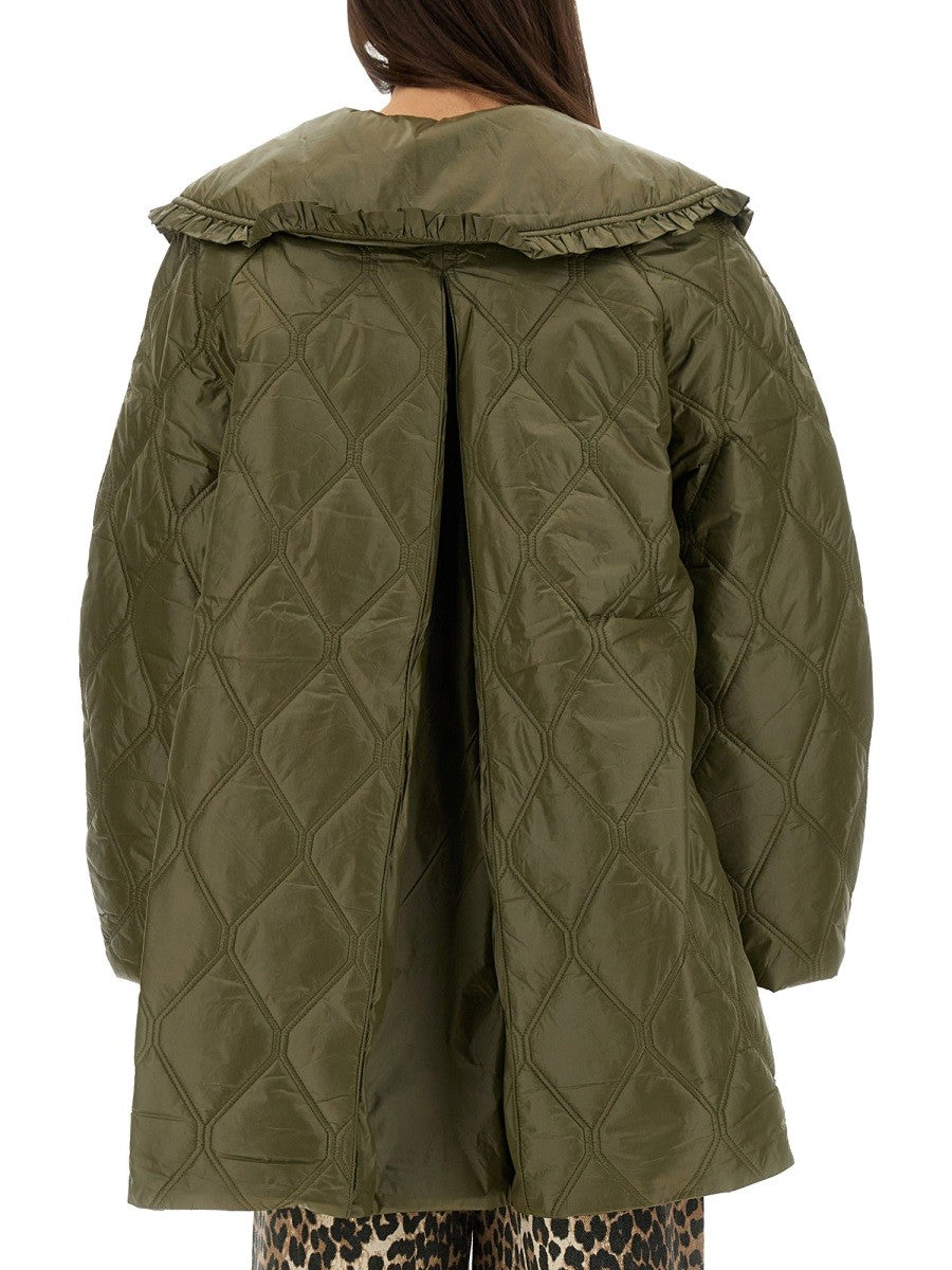 GANNI QUILTED MIDI JACKET