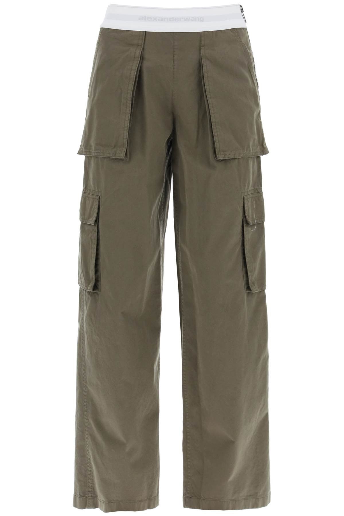 Alexander Wang rave cargo pants with elastic waistband