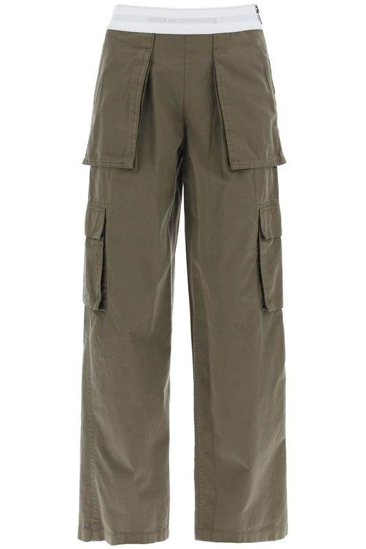 Alexander Wang rave cargo pants with elastic waistband