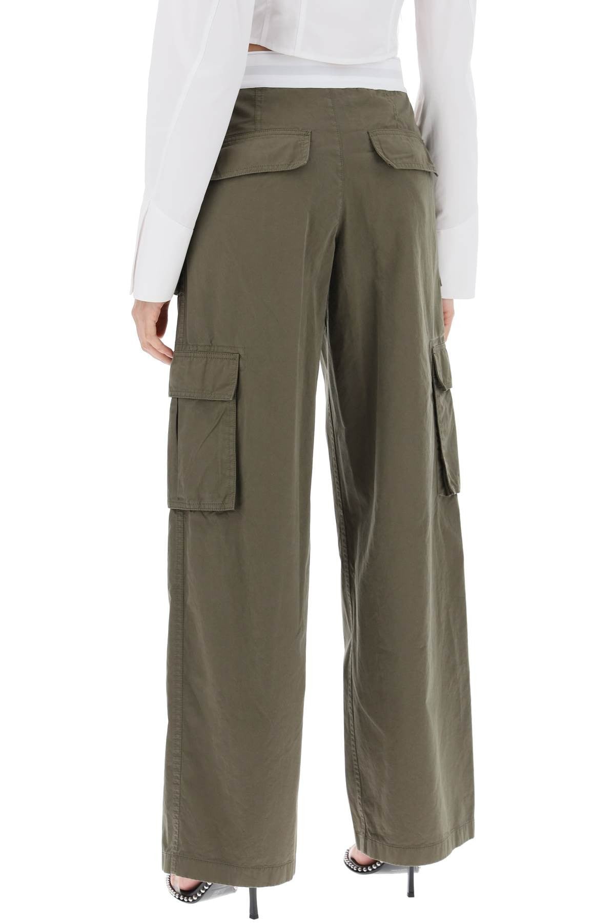 Alexander Wang rave cargo pants with elastic waistband