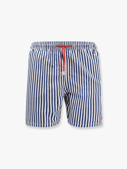 MC2 SAINT BARTH Recycled nylon swim trunks with gustavia stripes