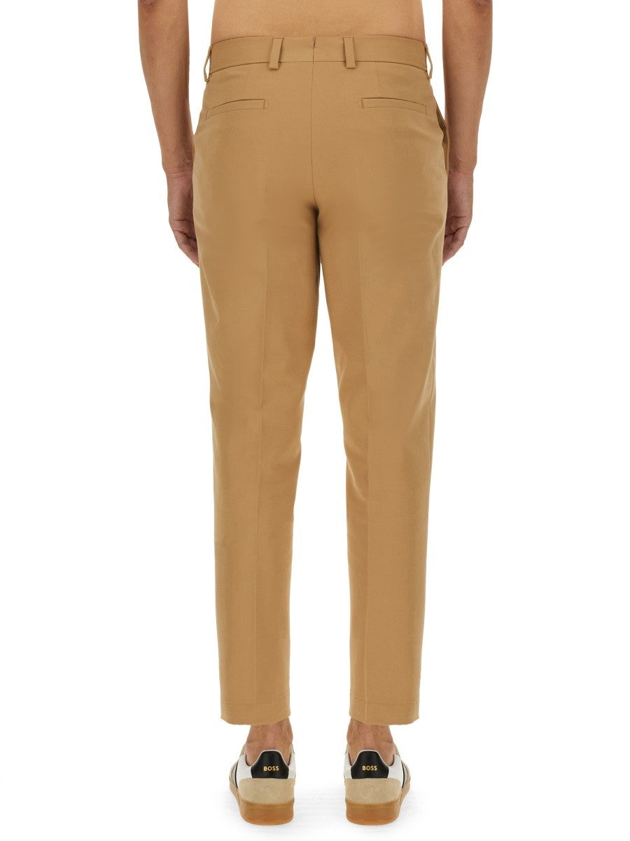 BOSS CAMEL REGULAR FIT PANTS