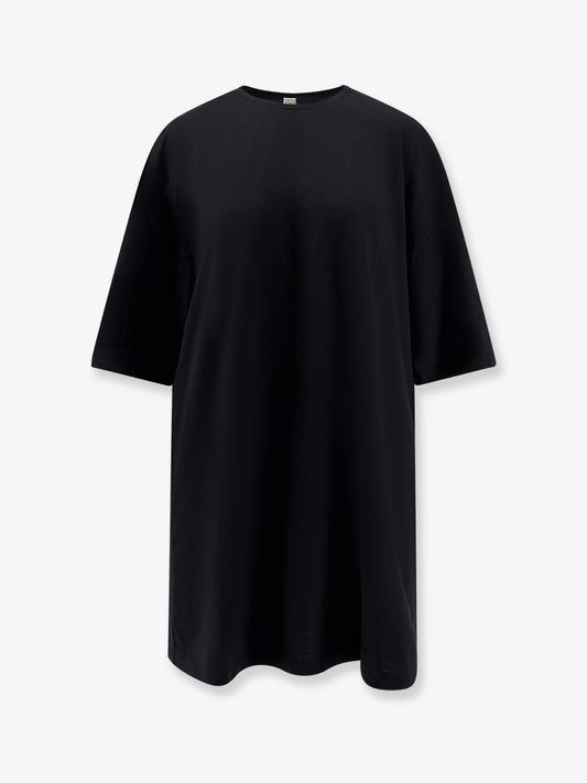 TOTEME Relaxed Tee lyocell and cotton short dress