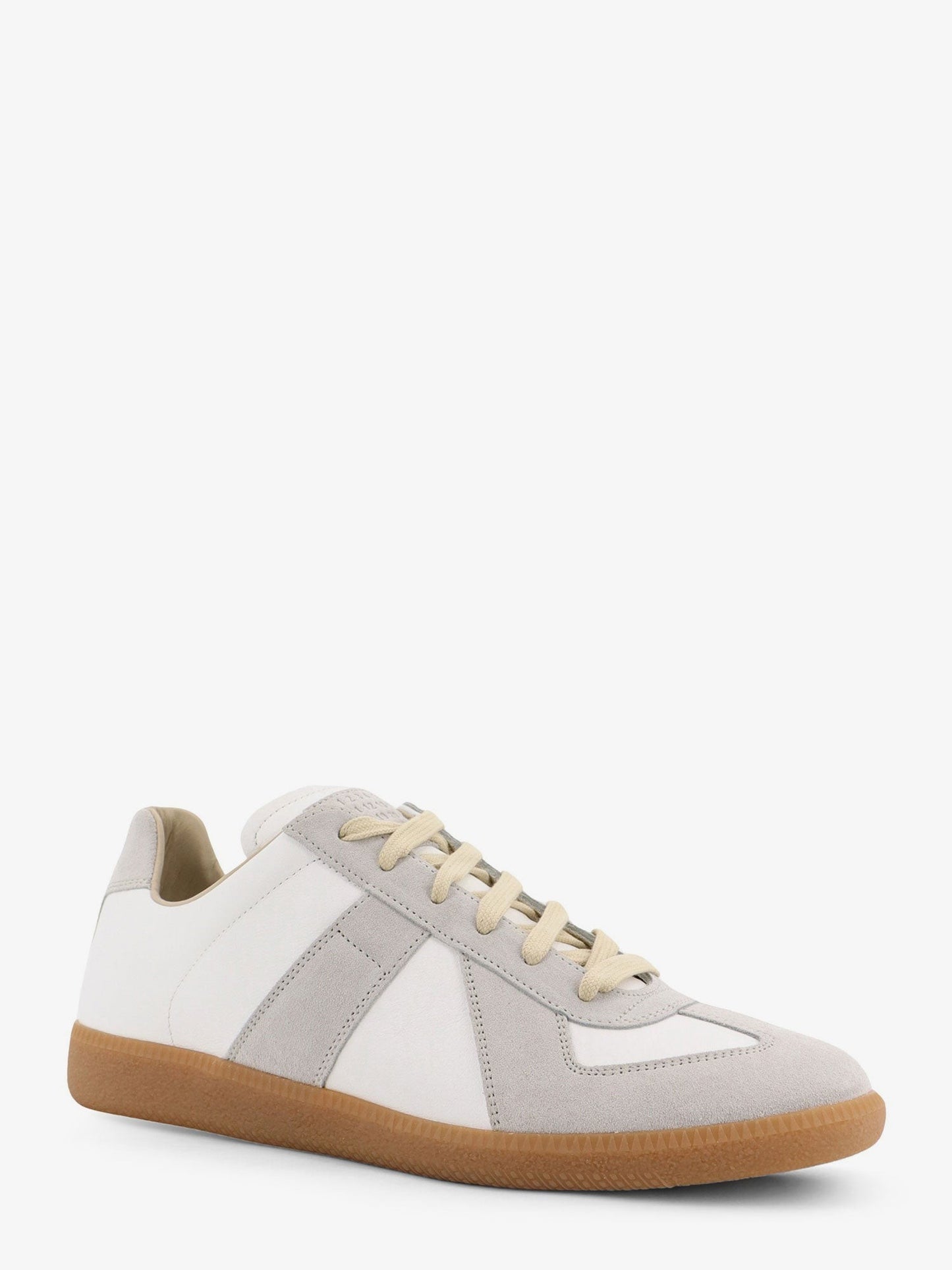 Maison Margiela Replica leather and suede low-top sneakers