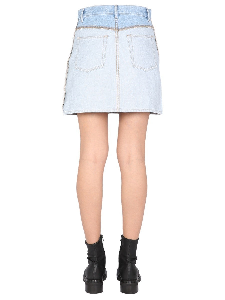 Helmut Lang REVERS DENIM SKIRT