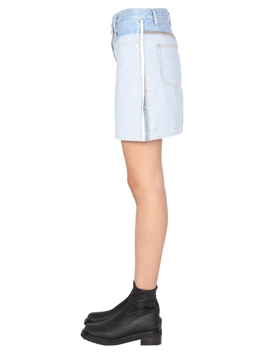 Helmut Lang REVERS DENIM SKIRT