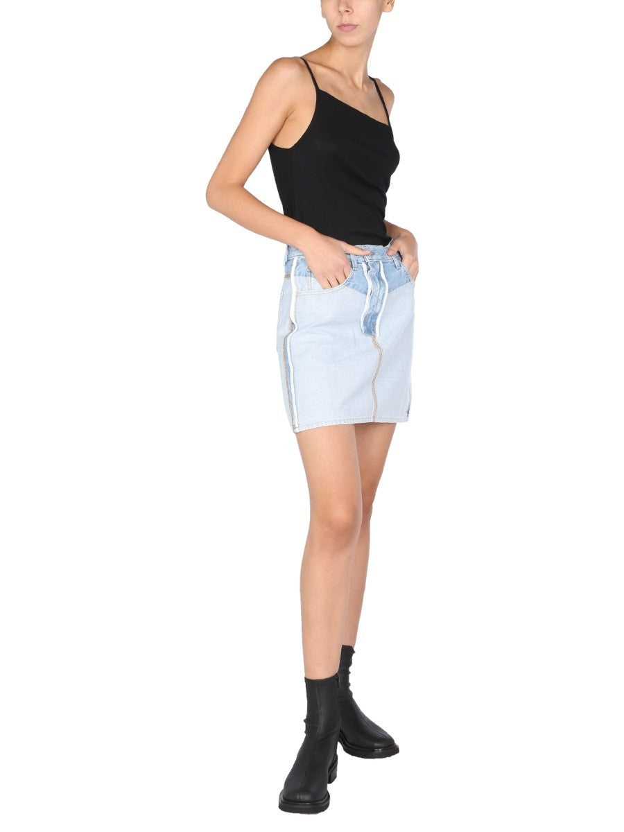 Helmut Lang REVERS DENIM SKIRT