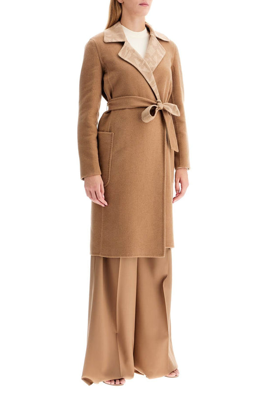 Max Mara reversible coat with robe 'd