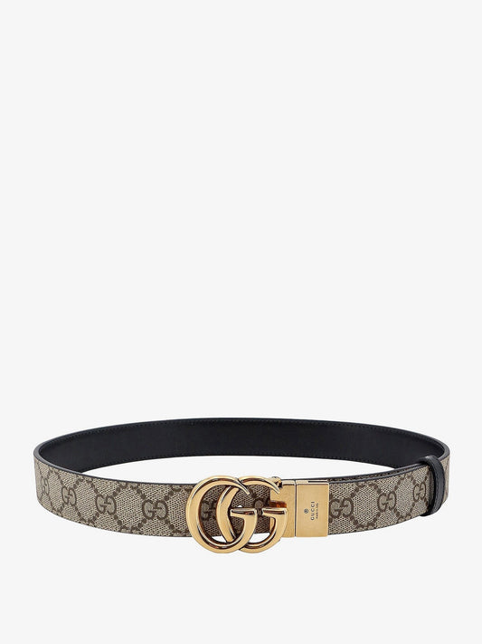 Gucci Reversible gg supreme fabric and leather belt