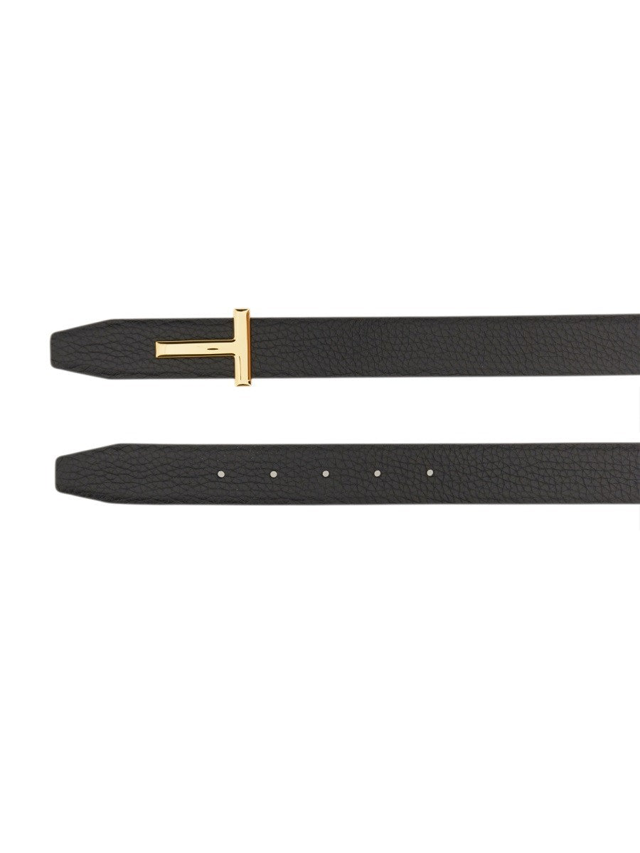 TOM FORD REVERSIBLE "T LINE" BELT