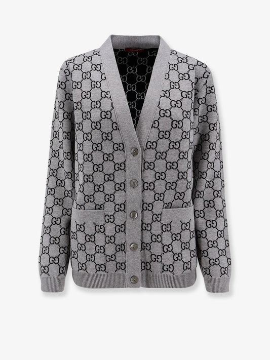Gucci Reversible wool cardigan with GG motif