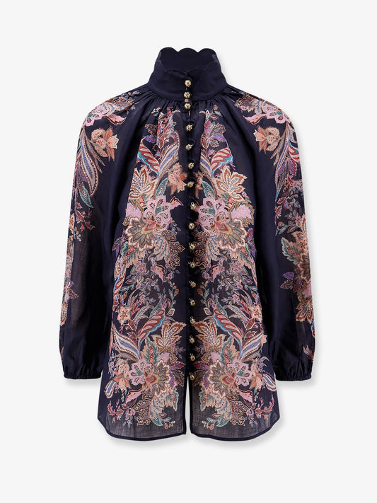 ZIMMERMANN Rhiannon Billow ramie shirt