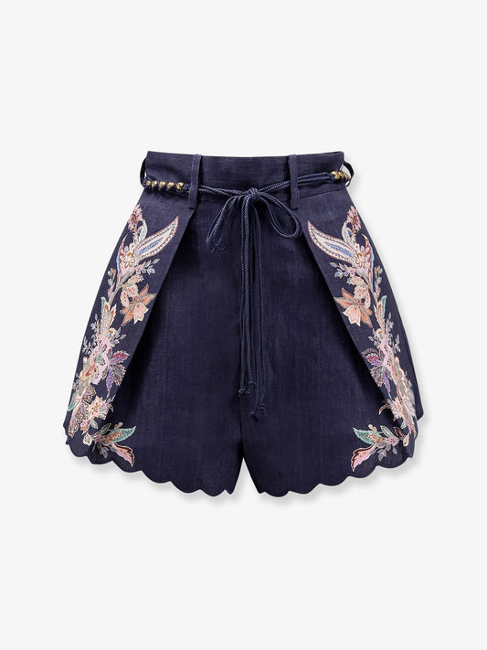 ZIMMERMANN Rhiannon Tuck linen Short