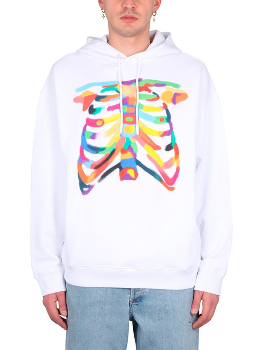 MARCELO BURLON COUNTY OF MILAN RIB CAGE SWEATSHIRT