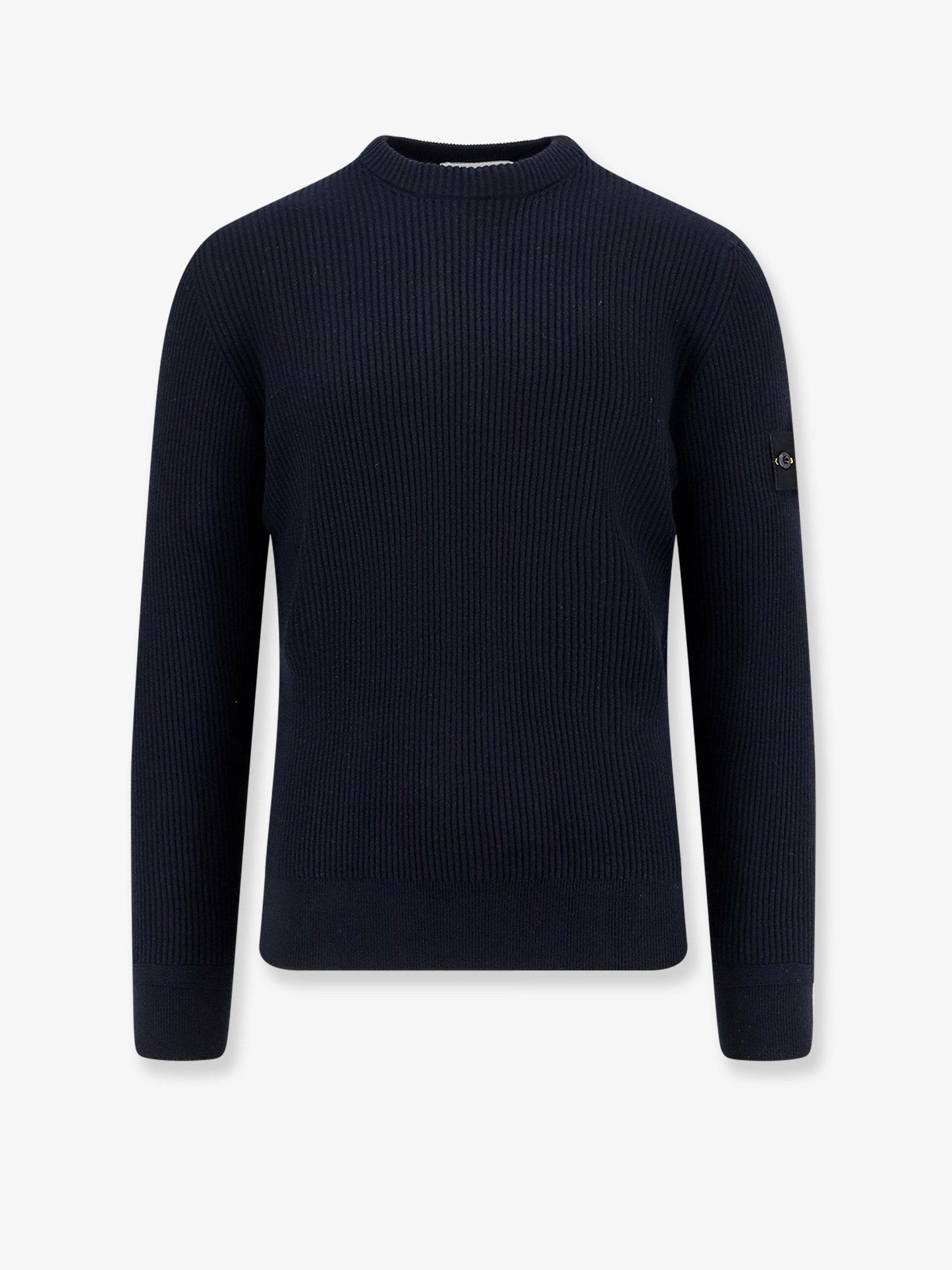 Stone Island Ribbed certified virgin wool sweater