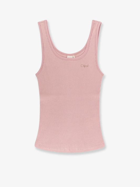 CHLOE' Ribbed cotton top