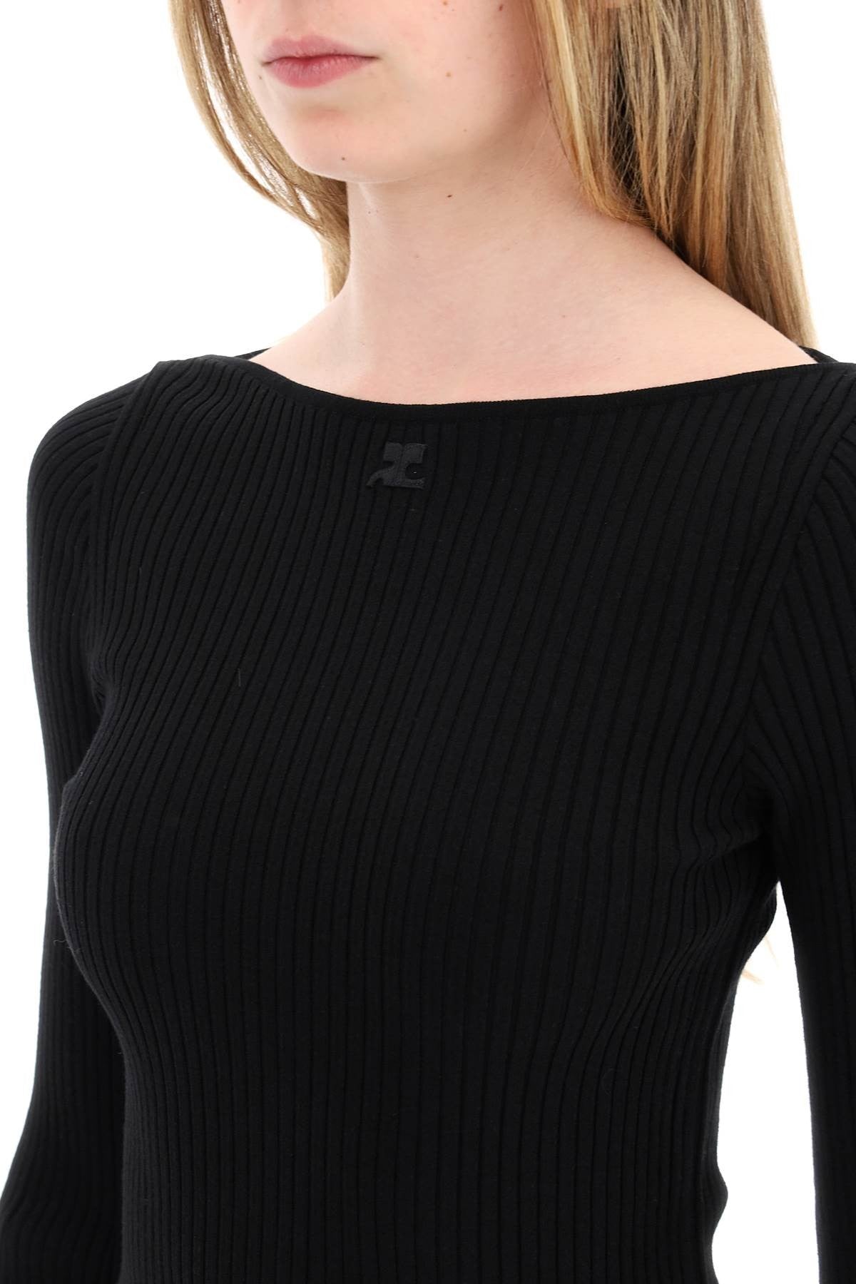 BY MALENE BIRGER ribbed knit pullover sweater