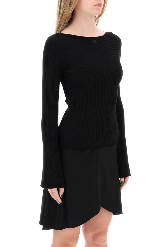 BY MALENE BIRGER ribbed knit pullover sweater