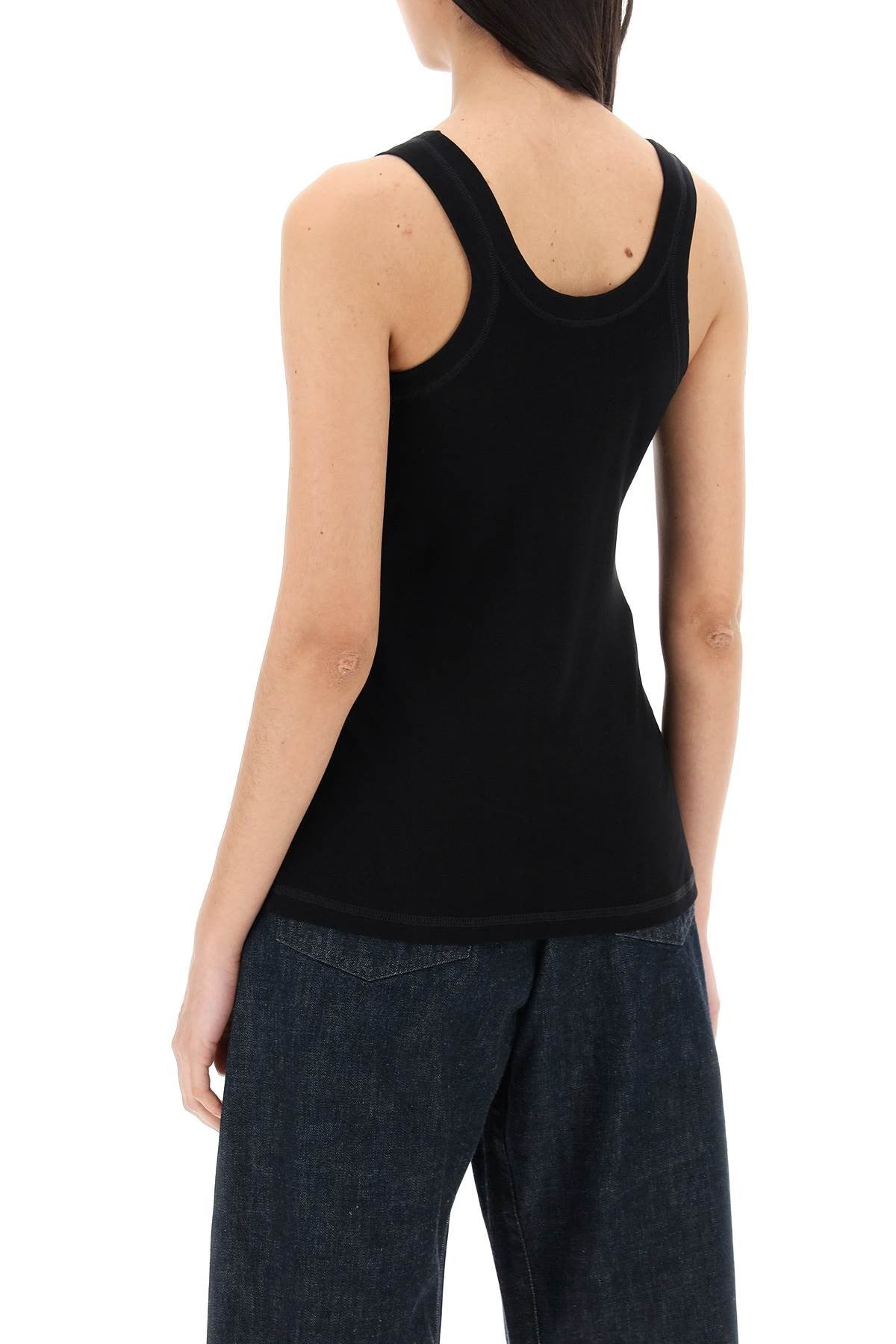 Haikure ribbed sleeveless top with