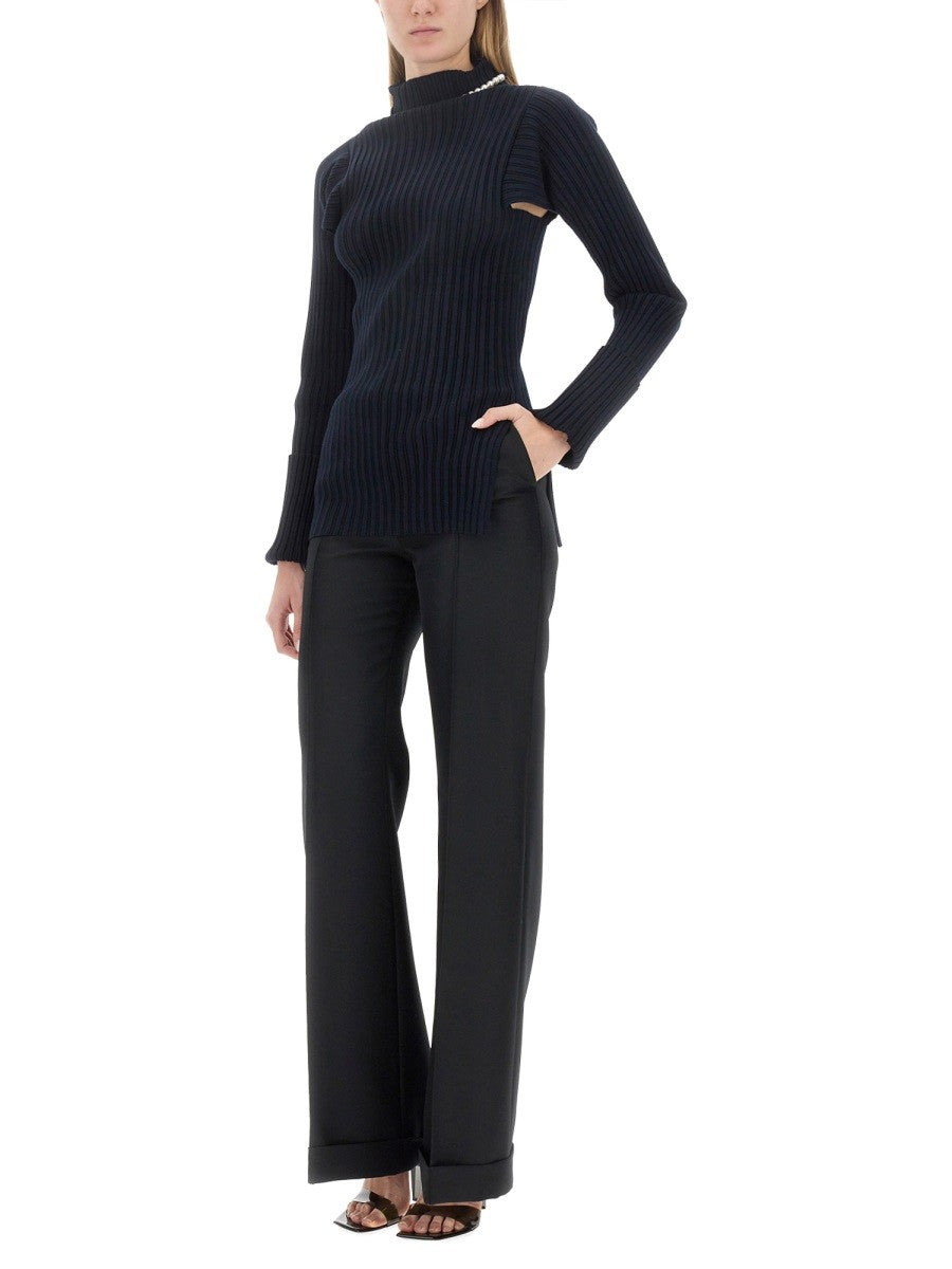 Philosophy Di Lorenzo Serafini RIBBED STRETCH KNIT