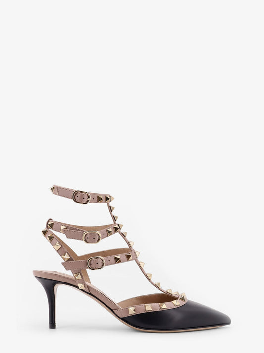Valentino Garavani Rockstud leather decolleté slingback