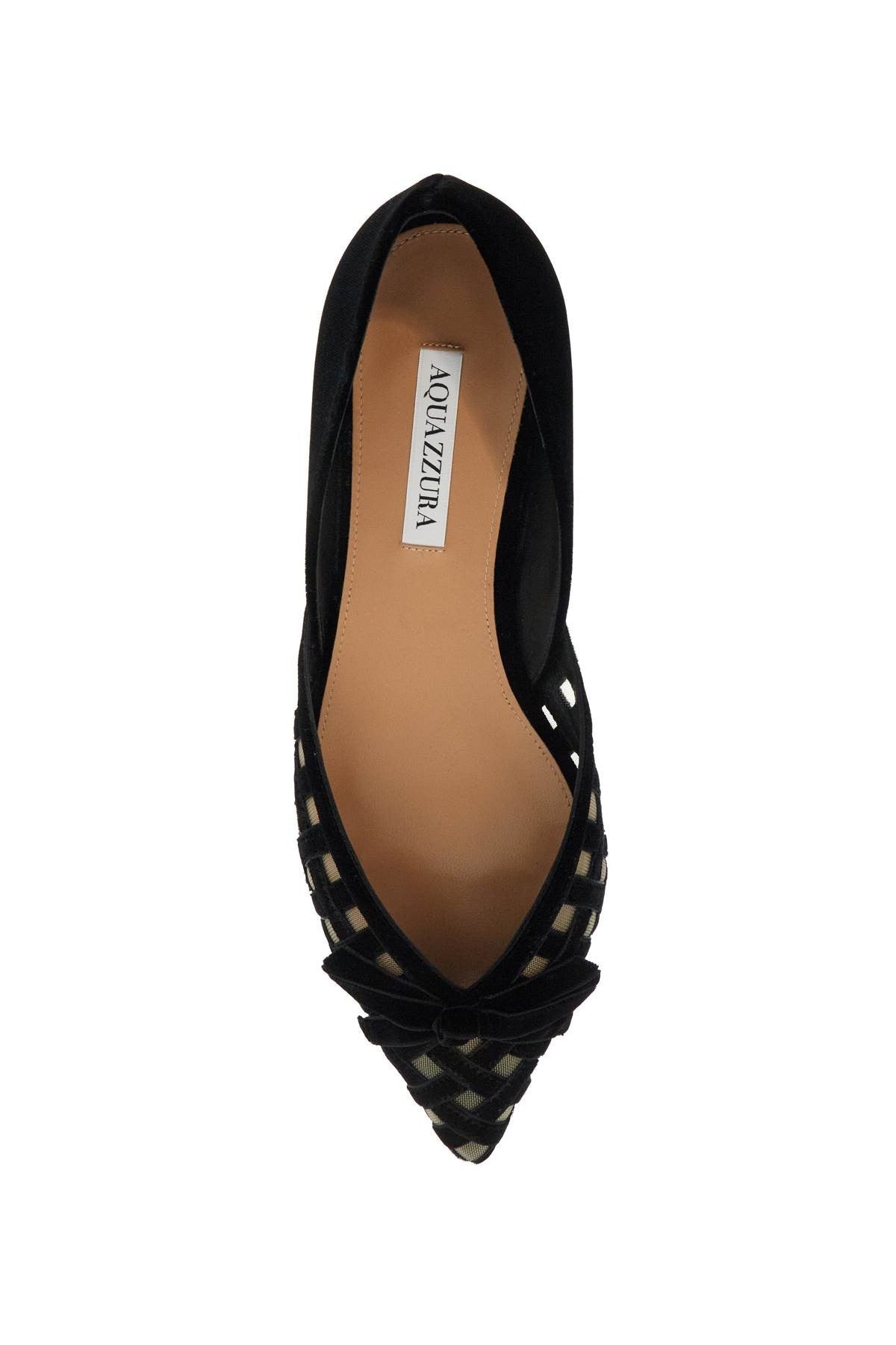 AQUAZZURA romantic ballet flats made of