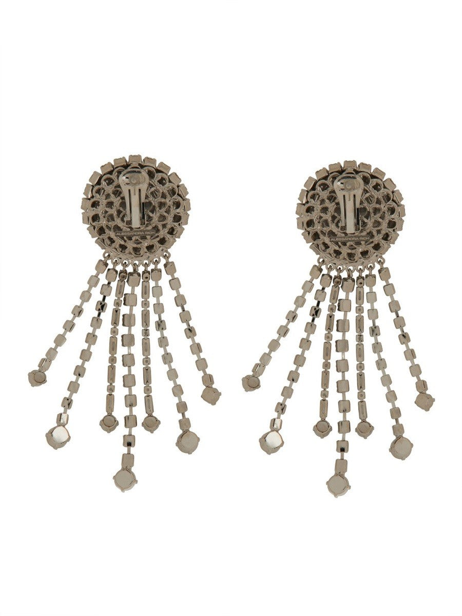 ALESSANDRA RICH ROUND CLIP-ON EARRINGS