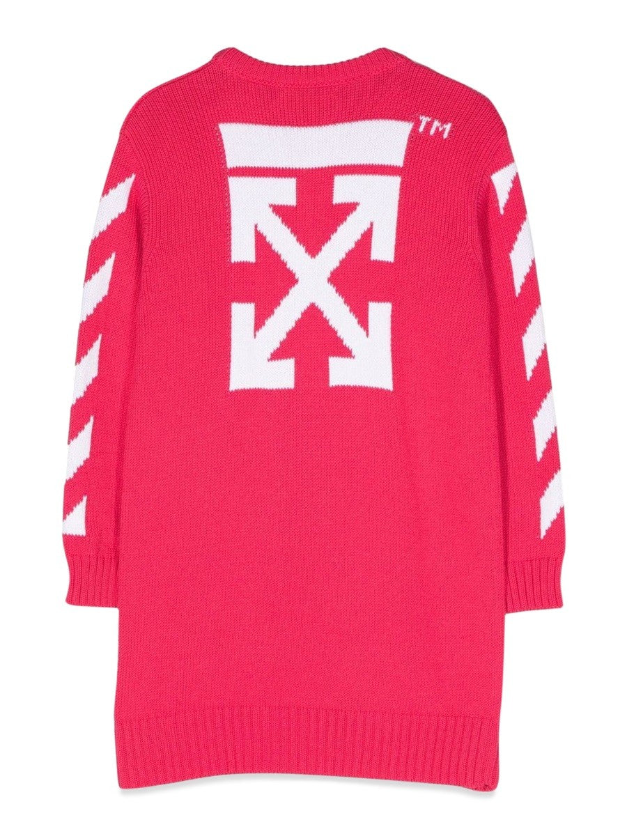 Off-white RUBBER ARROW KNIT DRESS