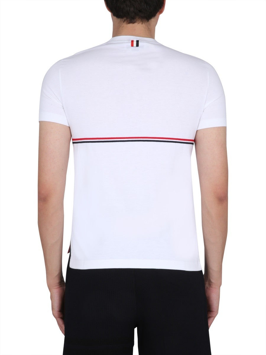 THOM BROWNE RWB STRIPE T-SHIRT