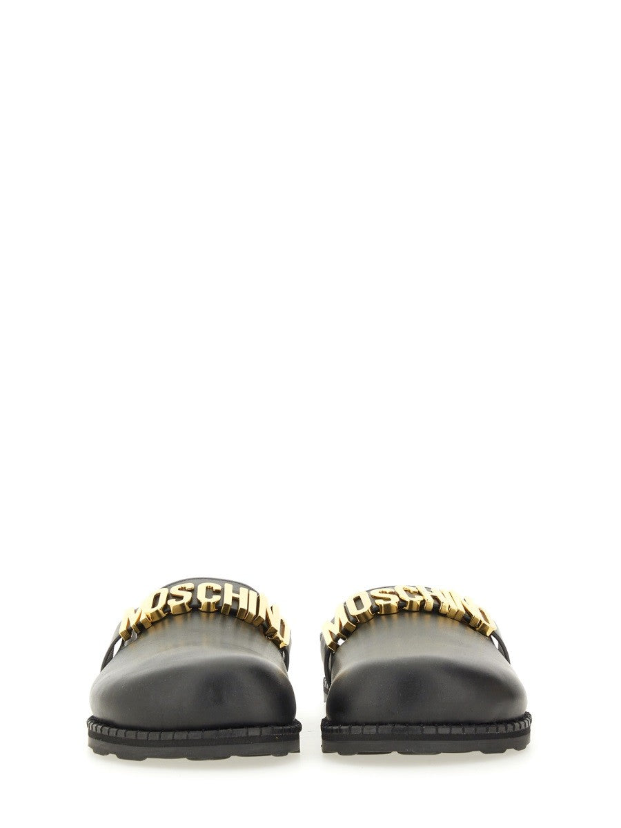 Moschino SABOT WITH LOGO LETTERING