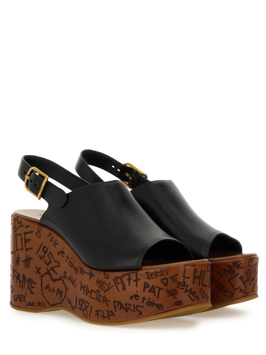 CHLOÉ WEDGE SANDAL "MAXIME"