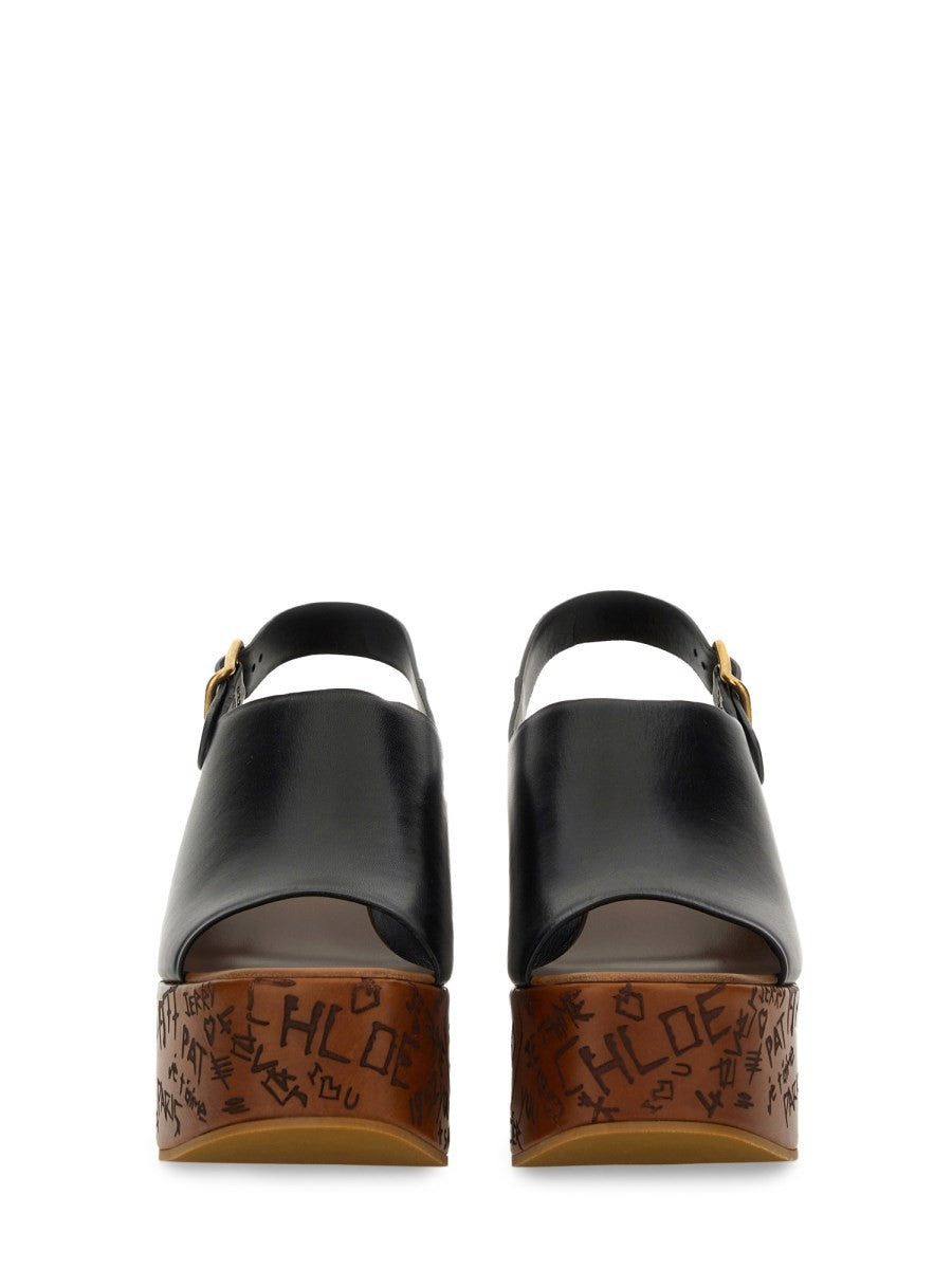 CHLOÉ WEDGE SANDAL "MAXIME"