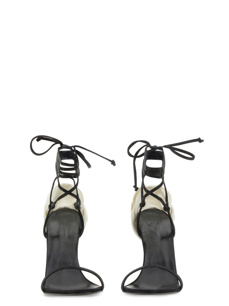 MAGDA BUTRYM SANDAL WITH FLOWER DETAIL