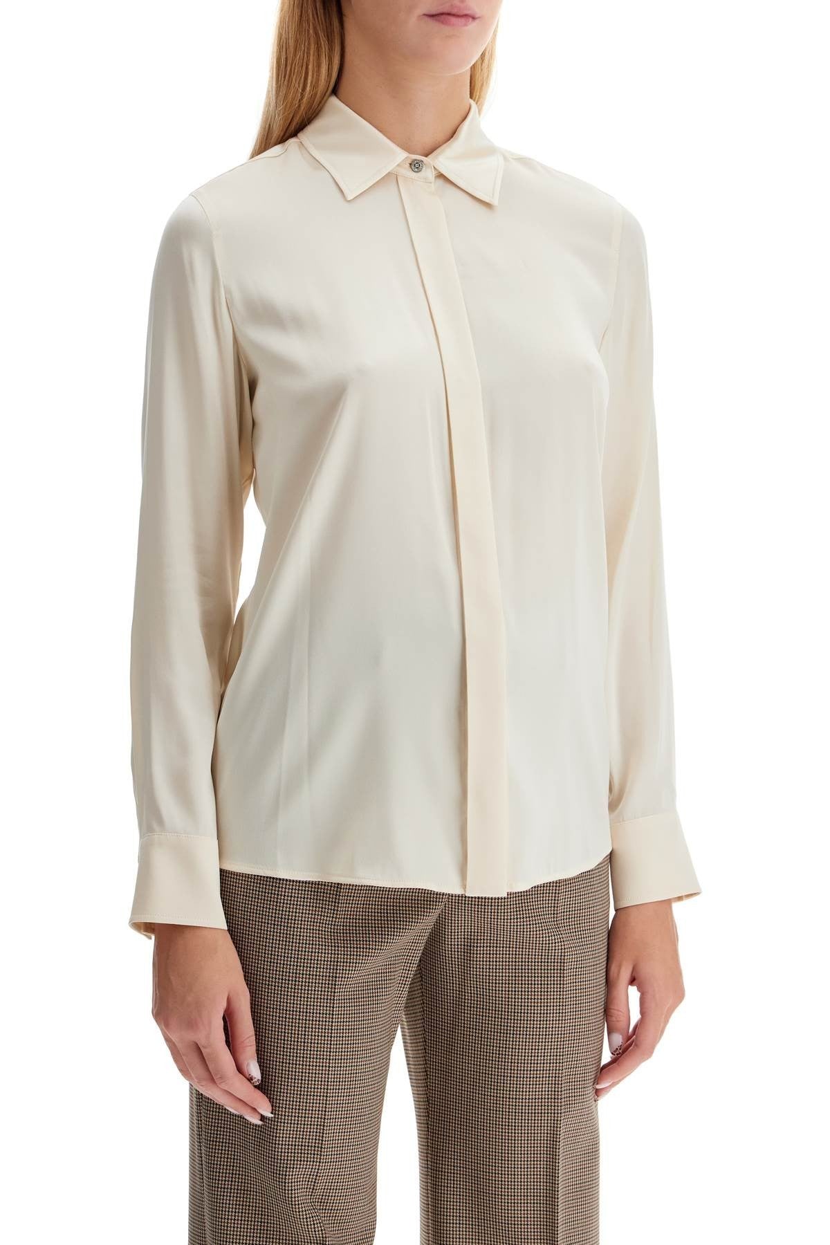 MAX MARA STUDIO 'satin 'baden' silk shirt