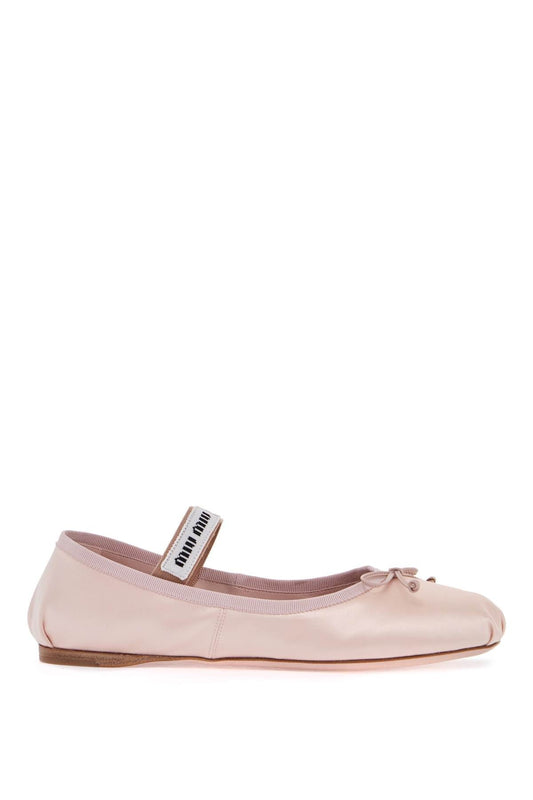 Miu Miu satin ballet flats for