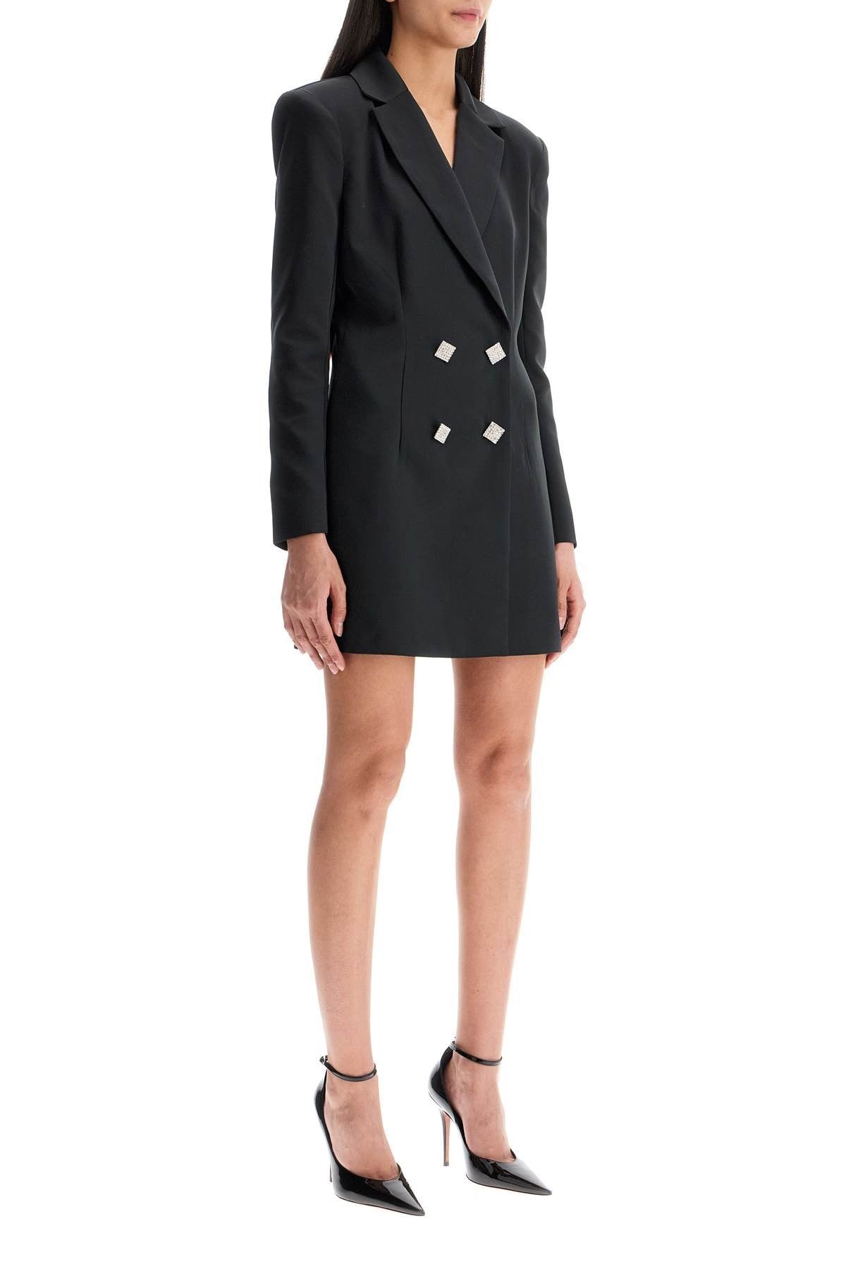 ROTATE satin blazer mini dress with