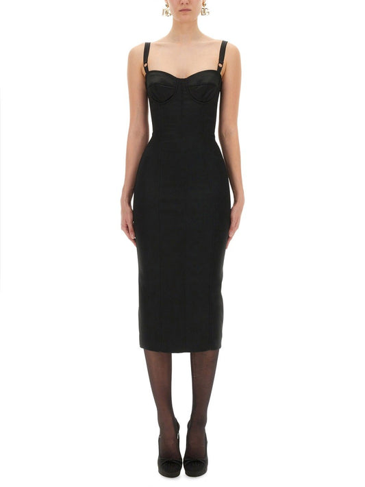 Dolce & Gabbana SATIN BUSTIER LONGUETTE DRESS