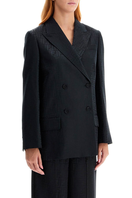 Fendi satin crepe ff blazer