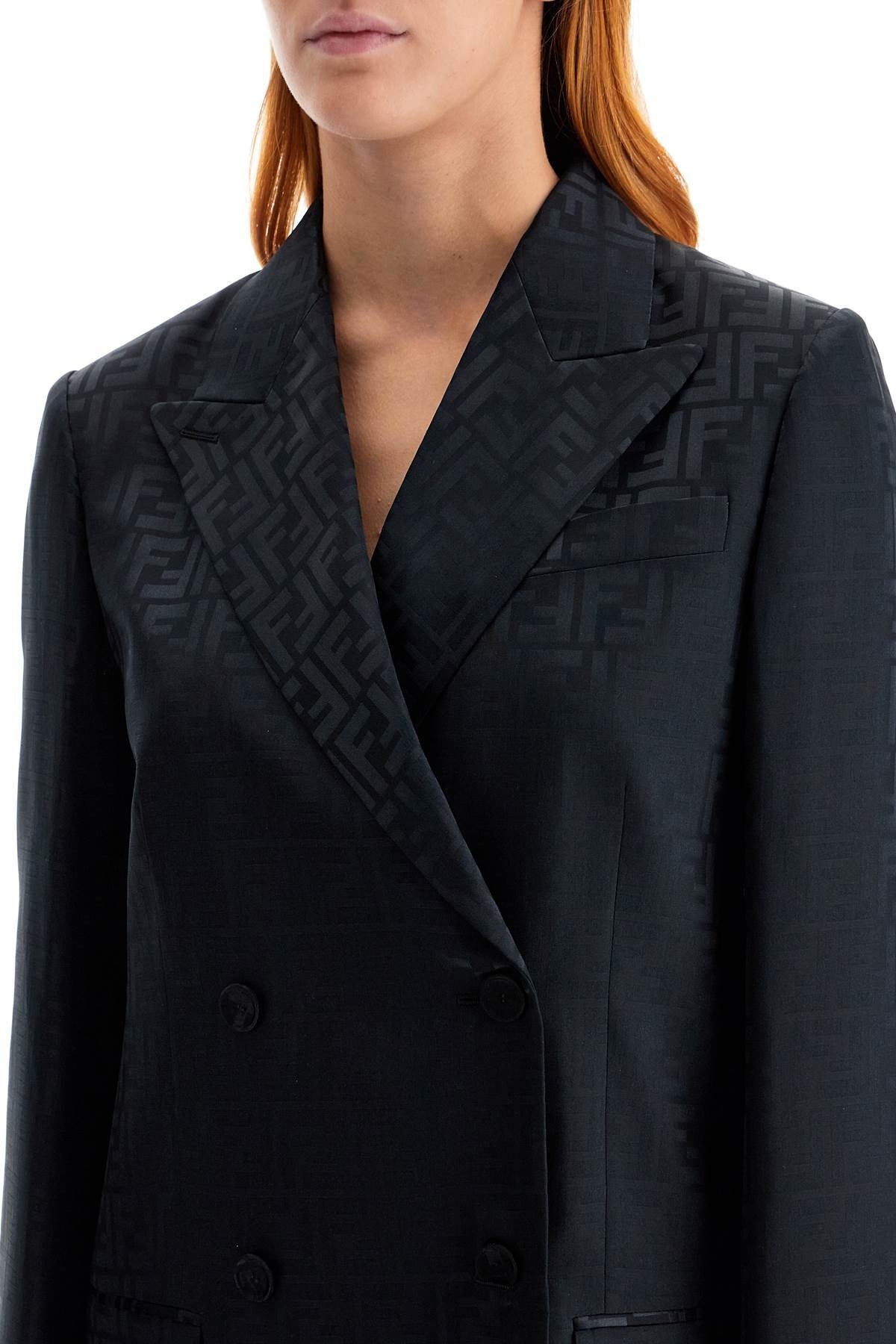 Fendi satin crepe ff blazer