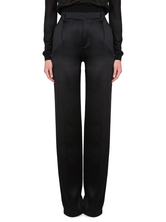 Saint Laurent SATIN FLARED PANTS