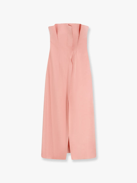 Philosophy Di Lorenzo Serafini Satin long dress with bustier