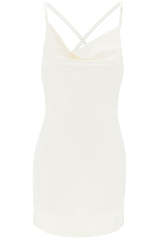 ROTATE satin mini slip dress for a