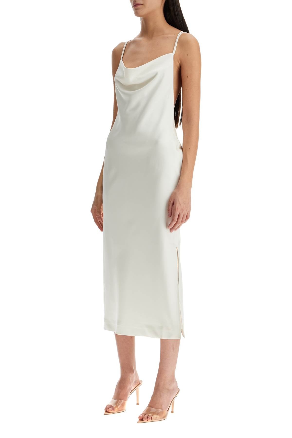 ROTATE satin slip dress for elegant