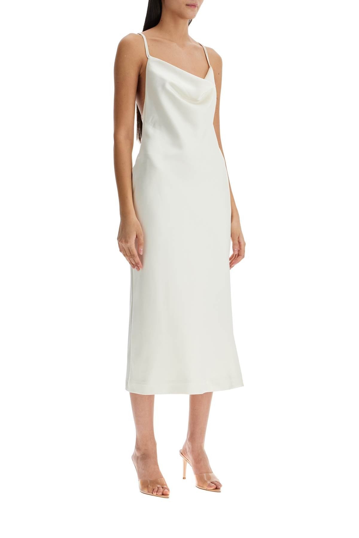 ROTATE satin slip dress for elegant