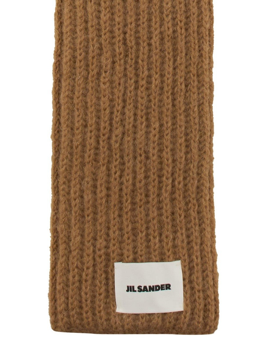 JIL SANDER SCARF WITH LOGO