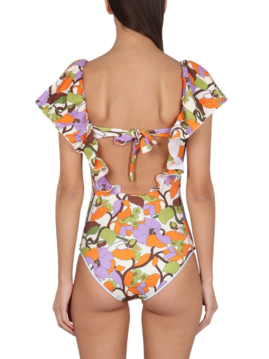 LA DOUBLEJ SCARLET ONE-PIECE SWIMSUIT