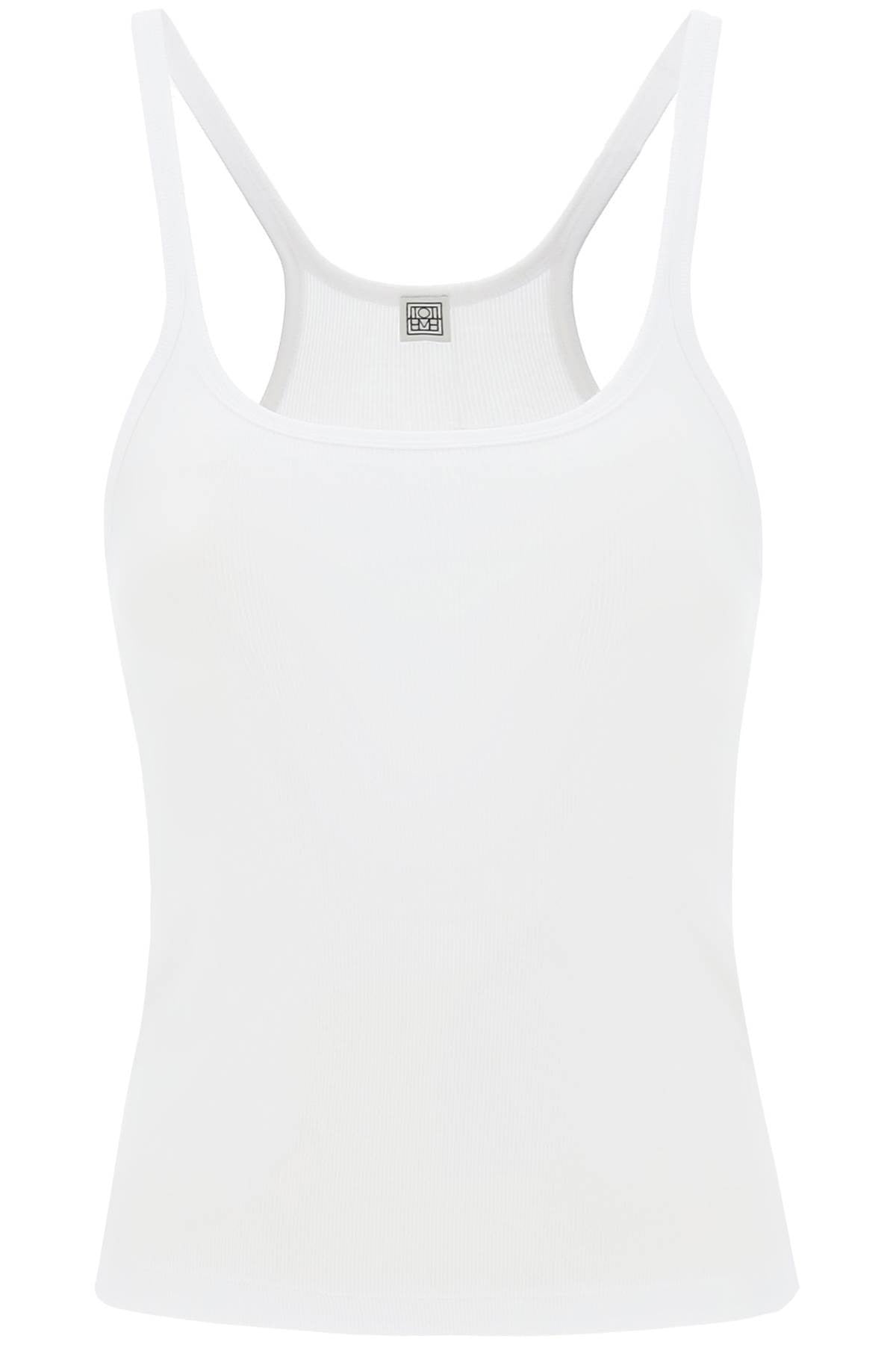 TOTEME scoop neck rib tank top