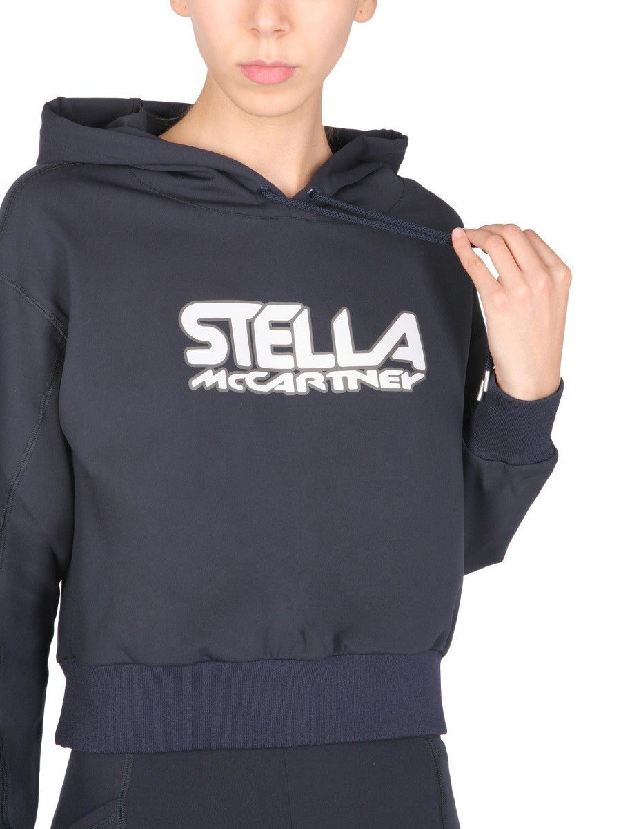 stella mccartney SCUBA SWEATSHIRT WITH LOGO