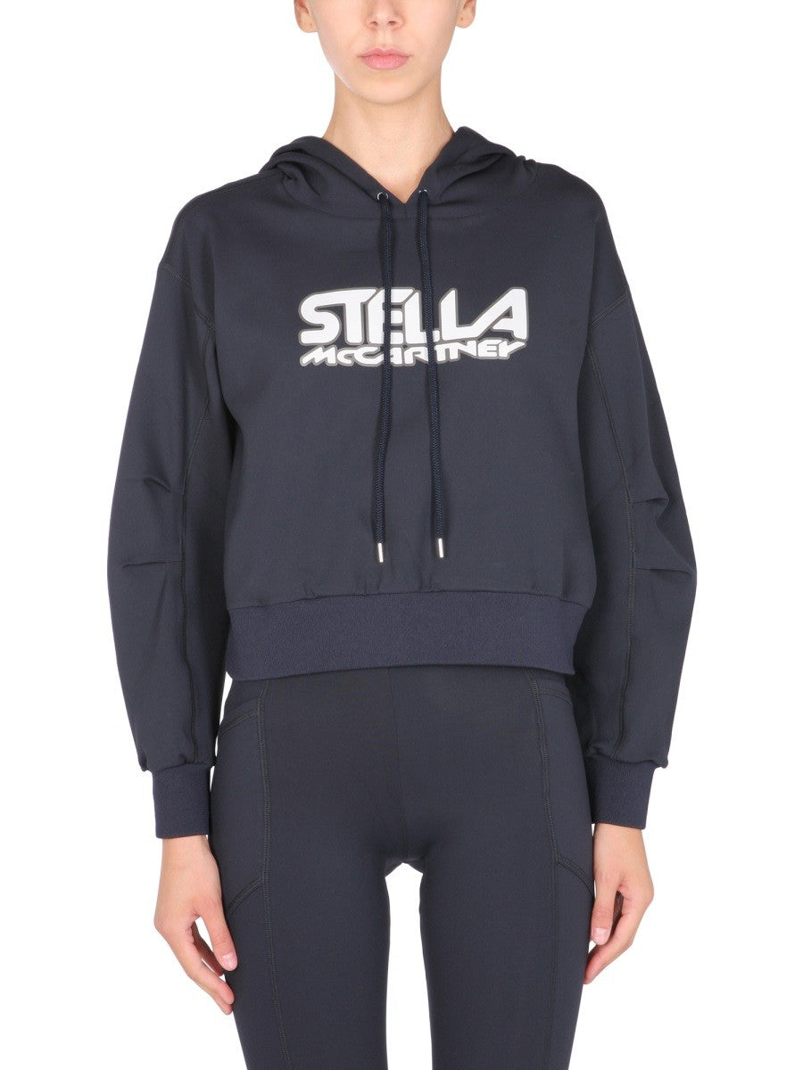 stella mccartney SCUBA SWEATSHIRT WITH LOGO